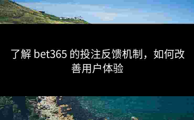 了解 bet365 的投注反馈机制，如何改善用户体验